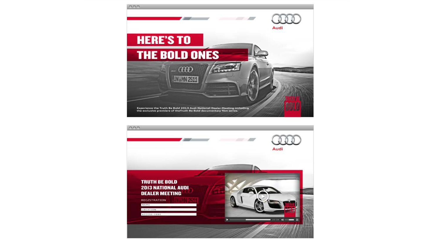 Audi Dealer Registration Page