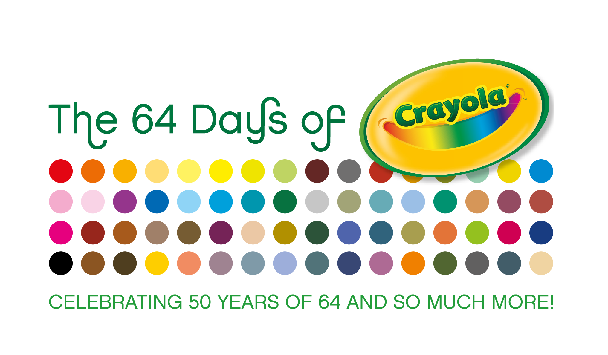 The 64 Days of Crayola Campaign Logo