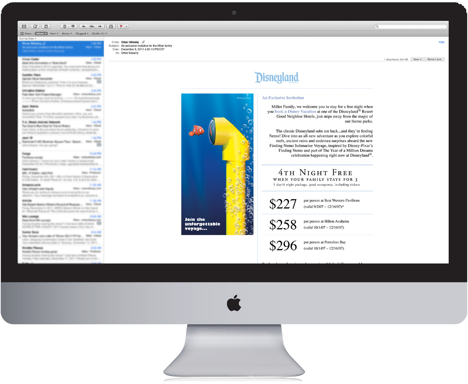 Disney Email Promotion Template