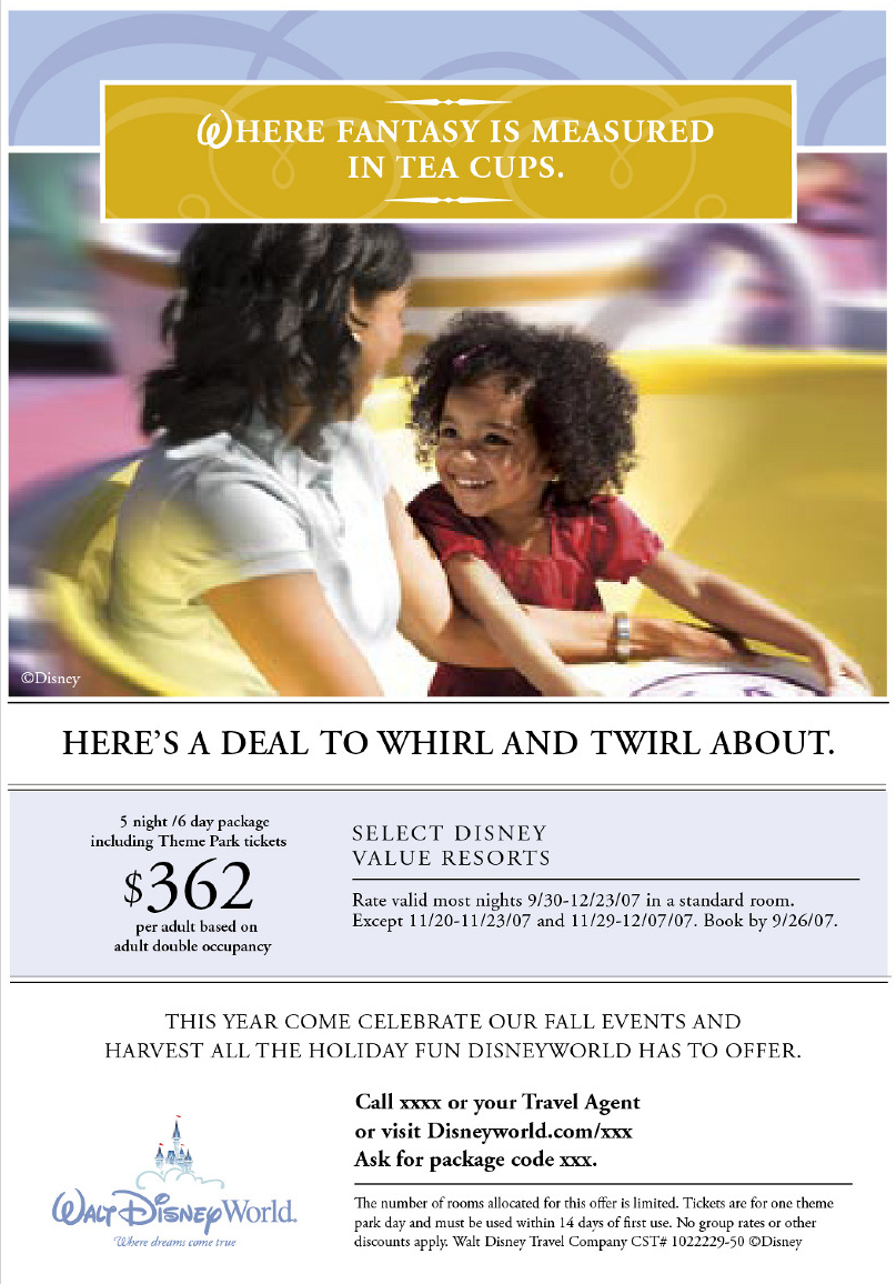 Disney Print Ad - Mad Tea Party