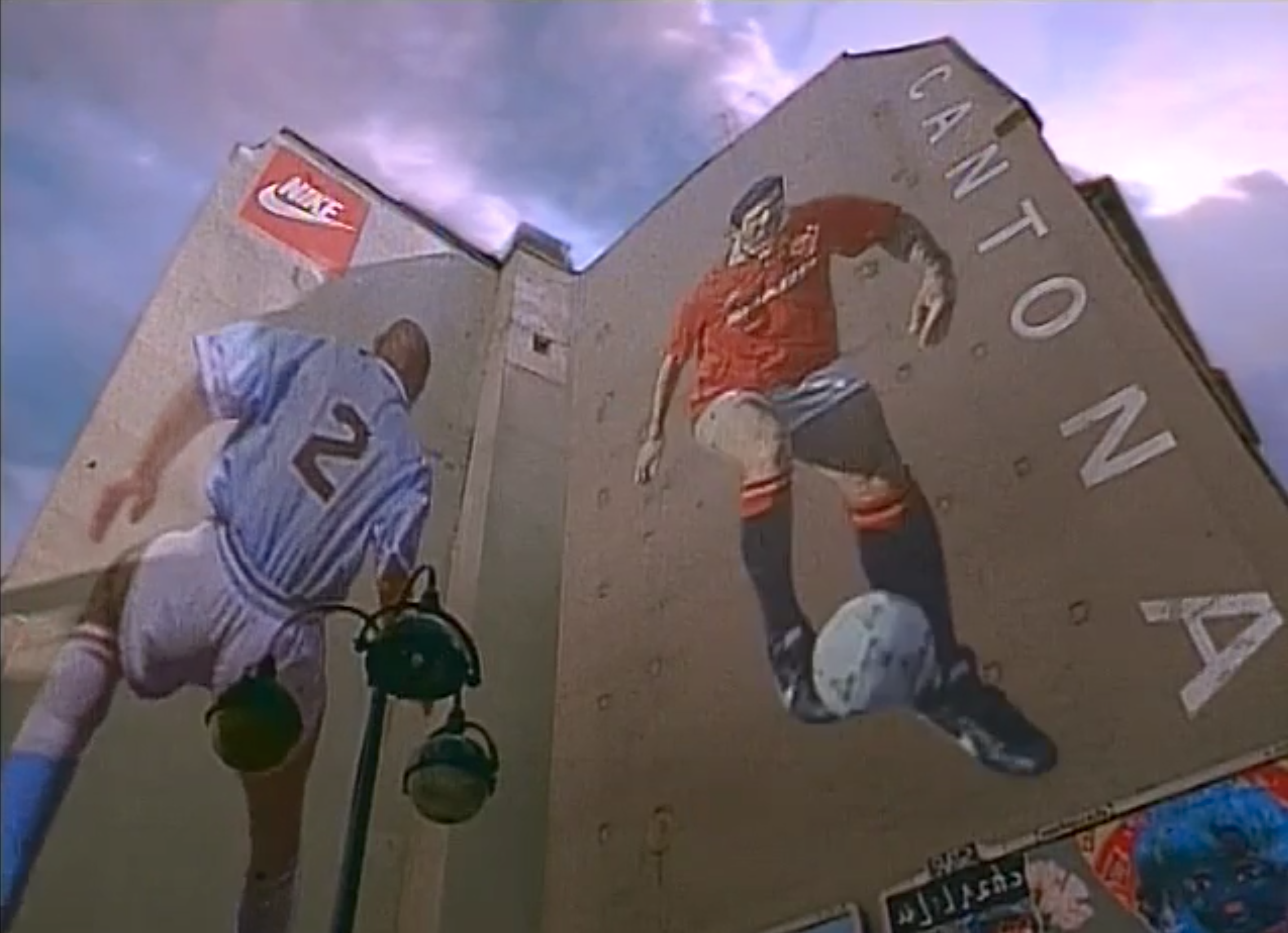 Nike Cantona wall mural